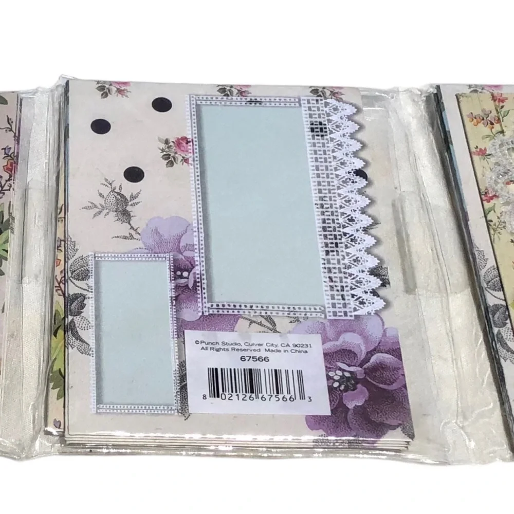 Punch Studio Lacy Butterfly Thank You Cards in Trifold Vinyl Sleeve (67566) 12ct